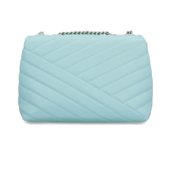 Tory Burch Blue Kira Diamond Quilt Convertible Shoulder Bag - Picture 4 of 16